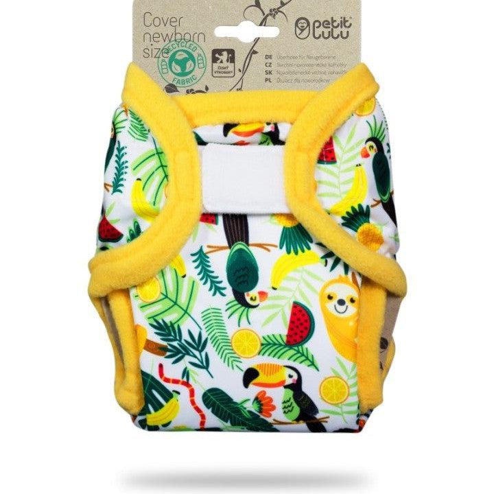 Petit Lulu Newborn Nappy Cover-Nappy Cover-Petit Lulu-Chilling Sloth-The Nappy Market