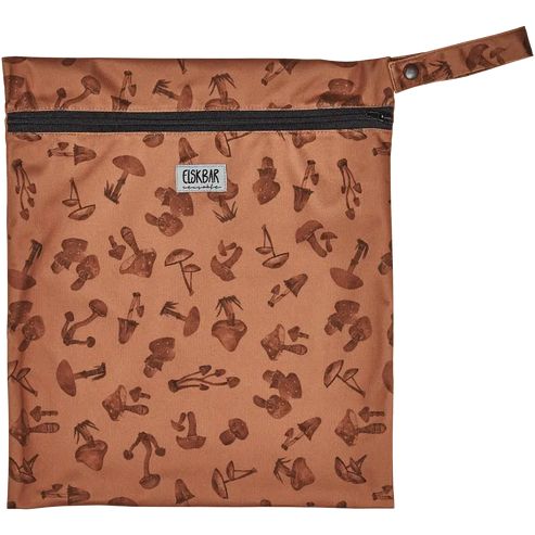 Elskbar Medium Wet Bag-Wet Bag-Elskbar-Mushrooms-The Nappy Market