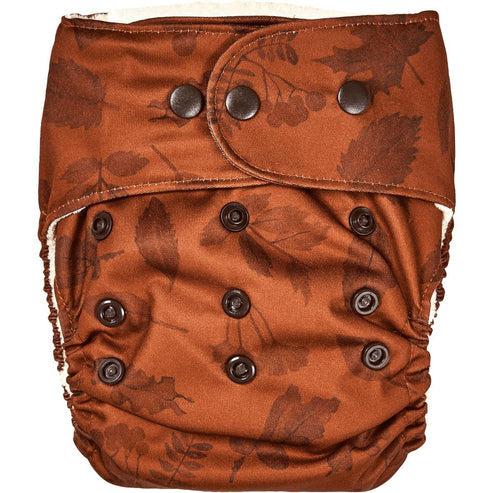 Elskbar Natural Snap in Nappy-All in Two Nappy-Elskbar-Leaves-The Nappy Market