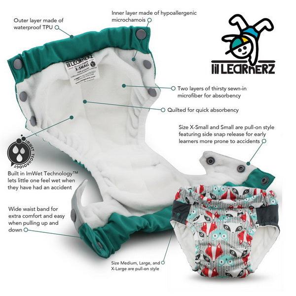 Kangacare Rumparooz Lil Learnerz Training Pants (2 pack) XL-Training Pants-Rumparooz-Carebears-The Nappy Market