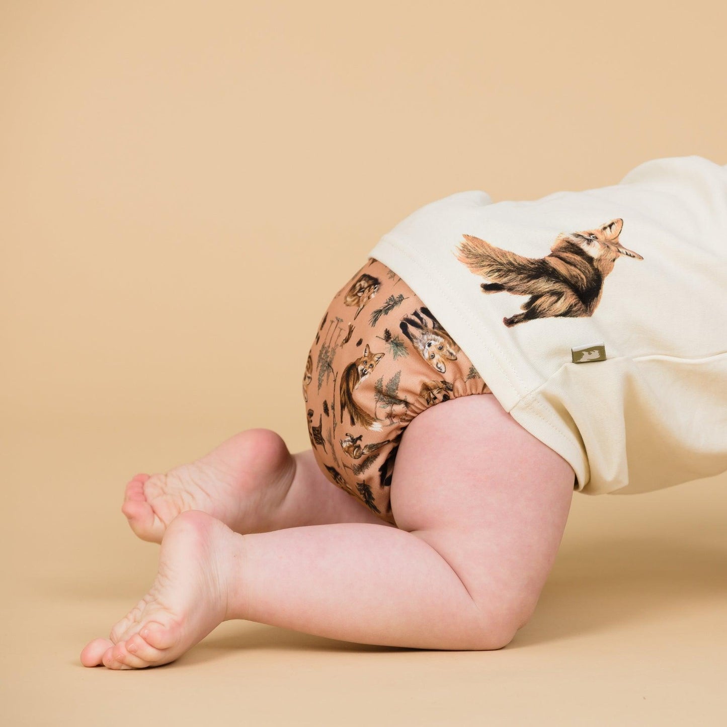 Little Lamb ONE SIZE Pocket Nappy-Pocket Nappy-Little Lamb-Aubergine-The Nappy Market