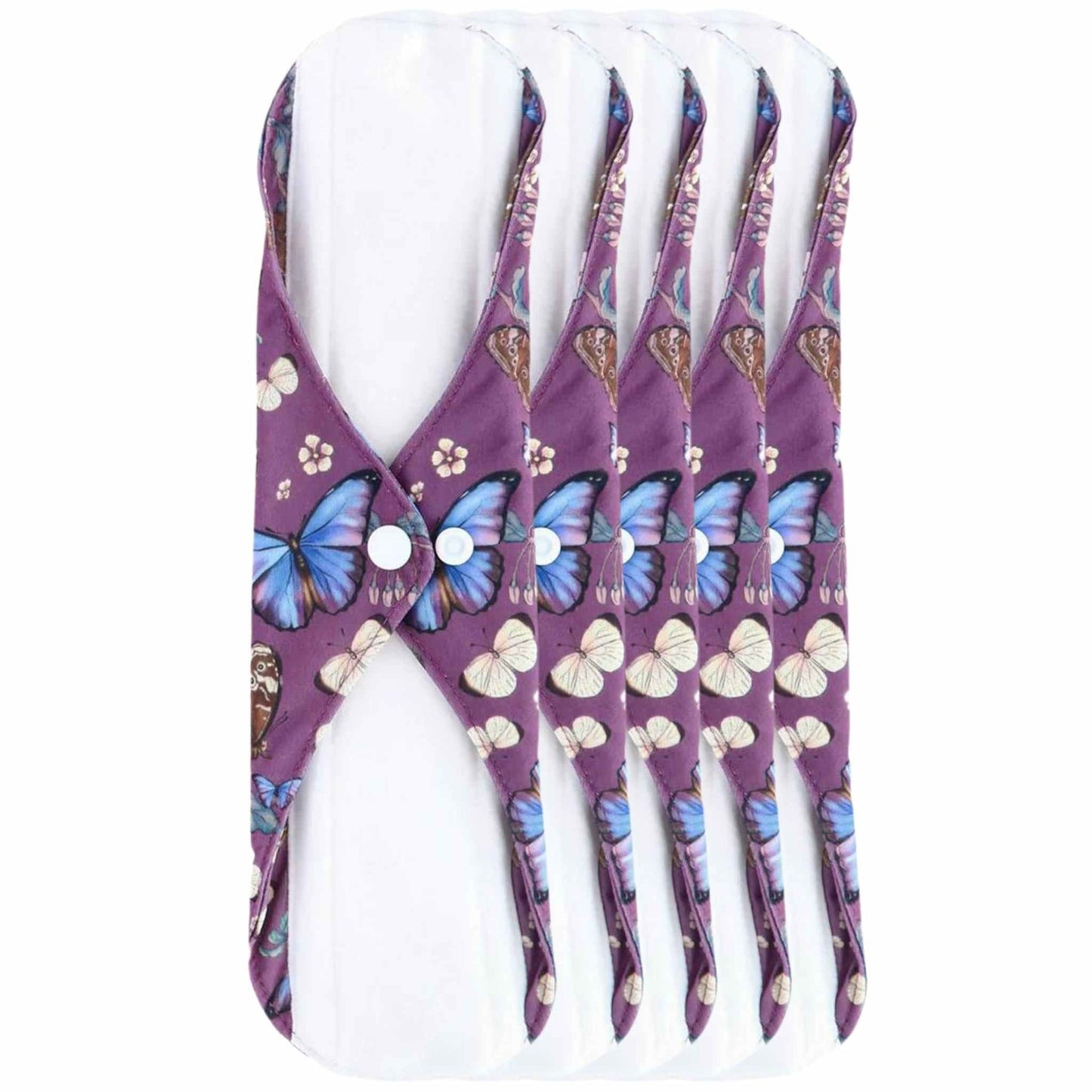 Little Lamb Cloth Sanitary Night Pad-Cloth Sanitary Pads-Little Lamb-Pack of 5-Butterfly Ballad-The Nappy Market