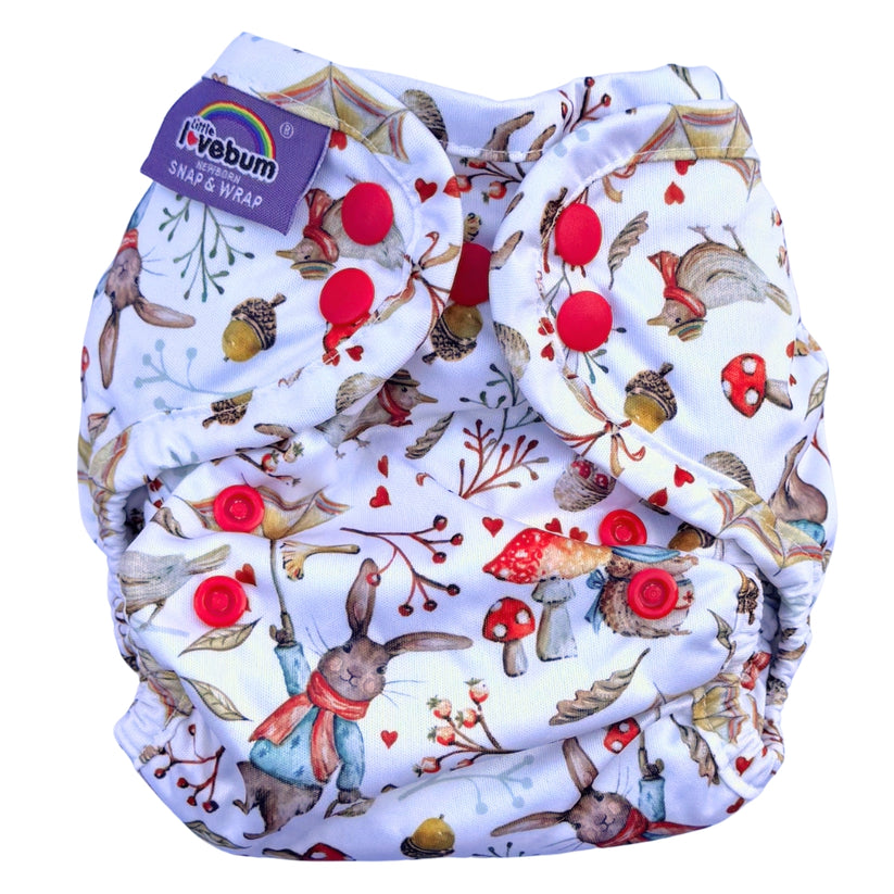 Little Lovebum - Snap and Wrap Newborn Nappy Cover-All In One Nappy-Little Love Bum-Breezey Burrows-The Nappy Market