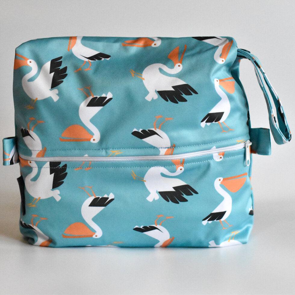 Little Lovebum Small Nappy Pod-Wet Bag-Little Love Bum-Pelican-The Nappy Market