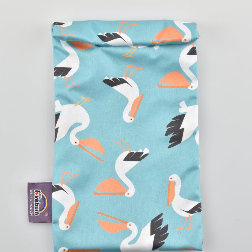 Little Lovebum Wipes Pouch-Wet Bag-Little Love Bum-Pelican-The Nappy Market
