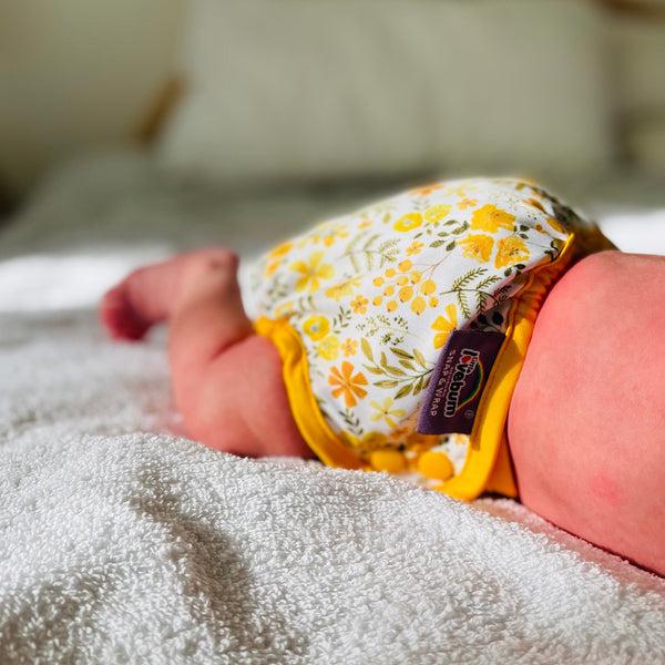Little Lovebum - Snap and Wrap Newborn Nappy Cover-All In One Nappy-Little Love Bum-Akiho-The Nappy Market