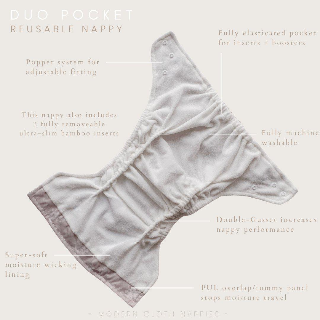 Modern Cloth Nappies Duo Pocket Nappy Aloha-Pocket Nappy-Modern Cloth Nappies-The Nappy Market