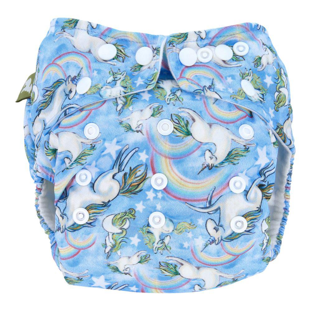 Little Lamb ONE SIZE Pocket Nappy-Pocket Nappy-Little Lamb-Unicorn Dreams-The Nappy Market