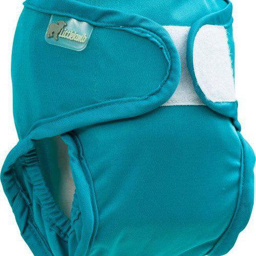 Little Lamb Nappy Wrap Size 2-Wrap-Little Lamb-Aubergine-The Nappy Market