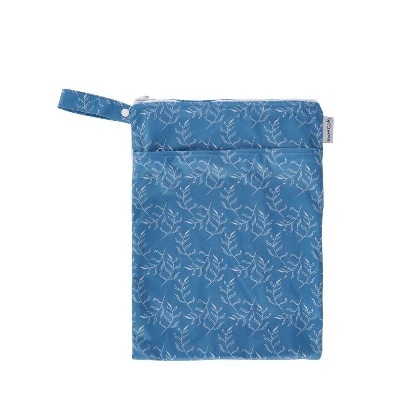 Avo + Cado - Medium Wet Dry Bag - double zip-Wet Bag-Avo + Cado-Leaves-The Nappy Market