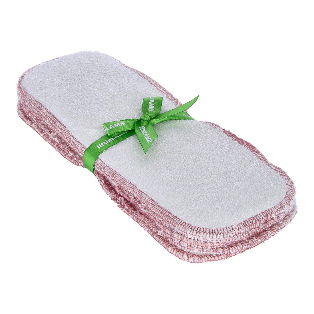 Little Lamb 3 ply Bamboo Booster (5 pack)-Inserts-Little Lamb-Size 1-The Nappy Market