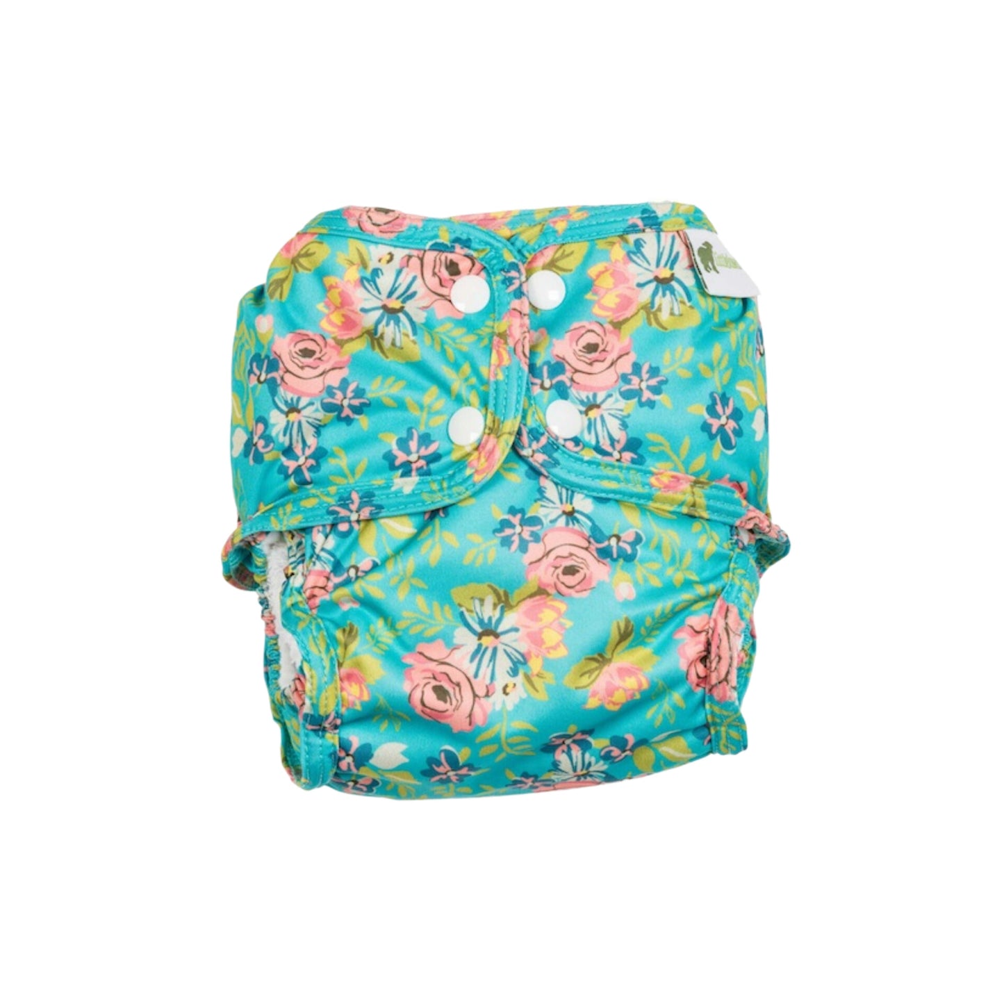 Little Lamb Sized Pocket Nappy Size 1-Pocket Nappy-Little Lamb-Floral-The Nappy Market
