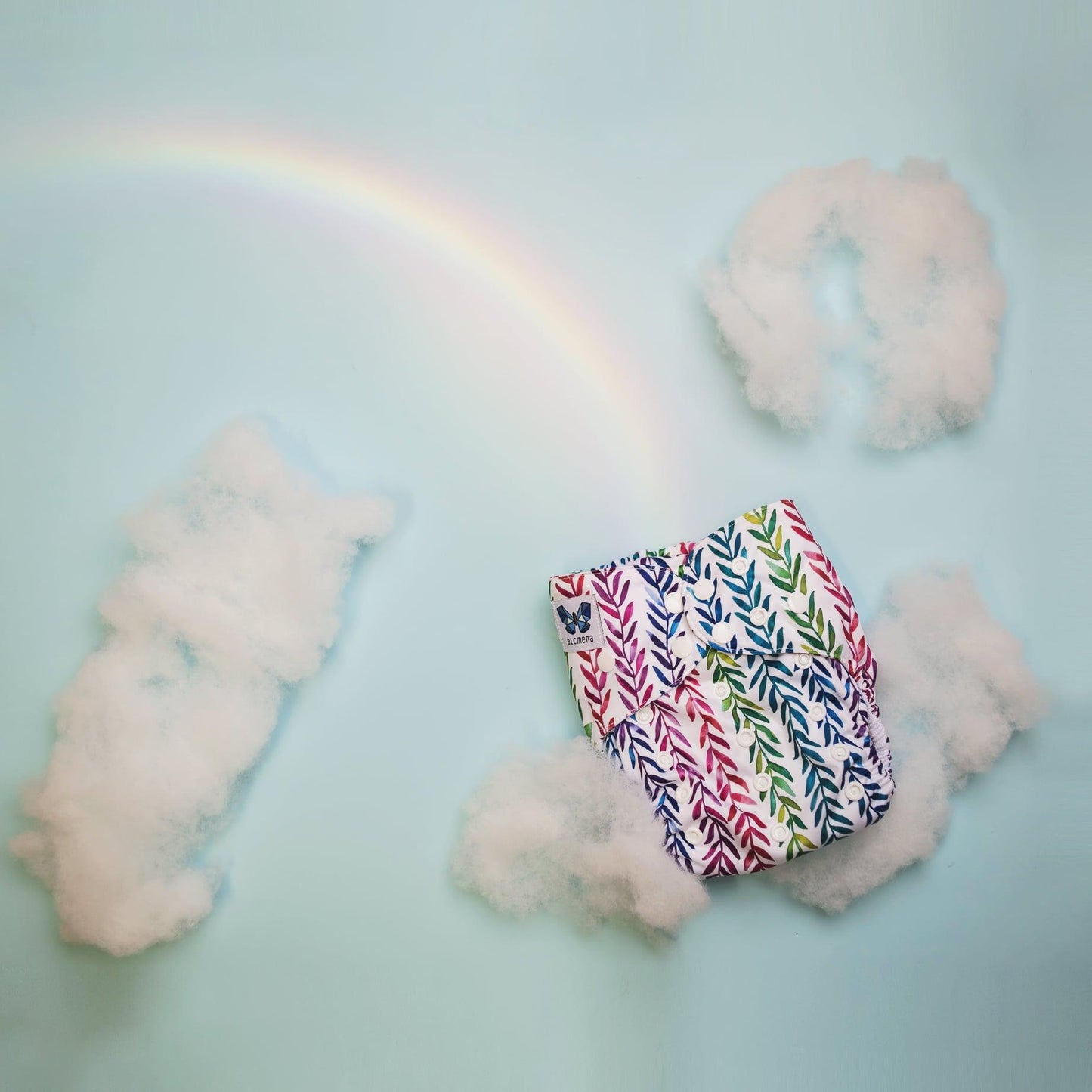 Alcmena V3.5 Snap & Wipe Nappy-All in Two Nappy-Alcmena-Rainbow Realm-The Nappy Market