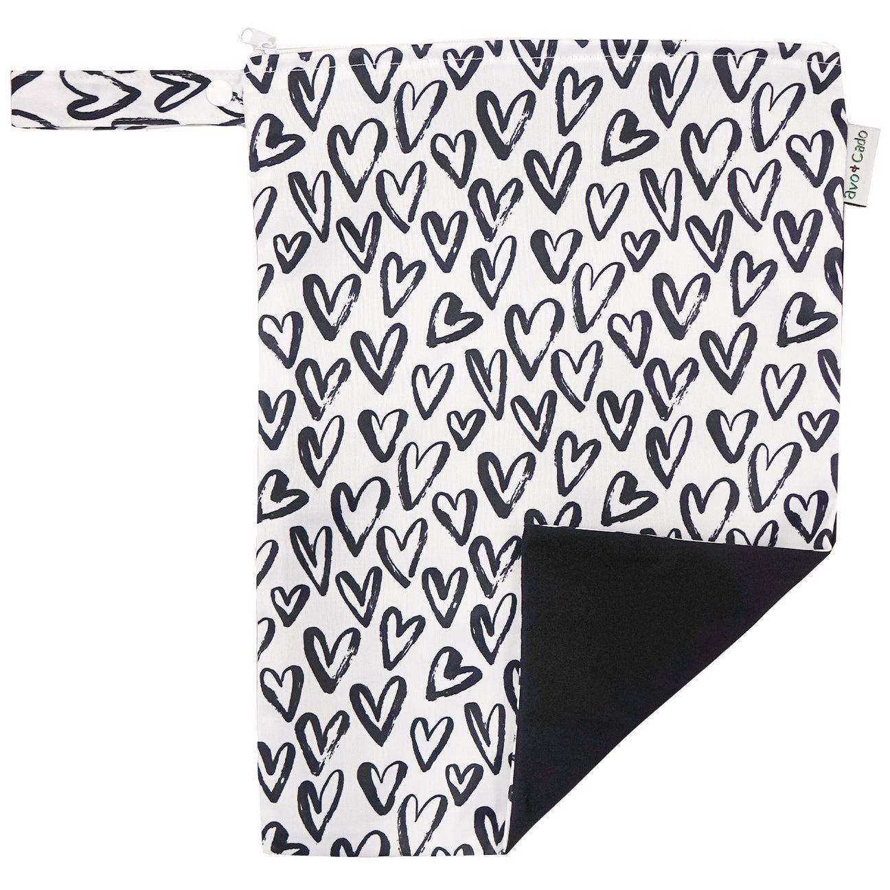 Avo and Cado - Medium Wet Bag-Accessories-Avo & Cado-Hearts-The Nappy Market