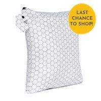 Baba + Boo Medium Wet Bag - double zip-Wet Bag-Baba & Boo-Honeycomb-The Nappy Market