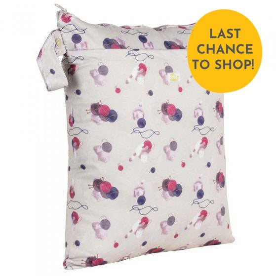 Baba + Boo Medium Wet Bag - double zip-Wet Bag-Baba & Boo-Knitting-The Nappy Market