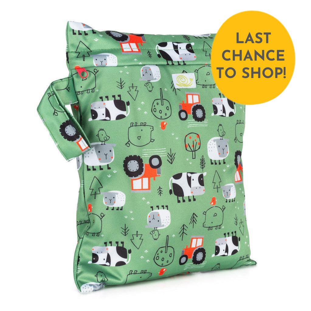 Baba + Boo Small Wet Bag-Wet Bag-Baba & Boo-Farmyard-The Nappy Market
