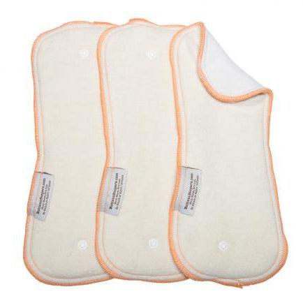 Button Diapers Hemp/Cotton Daytime Inserts - 3 Pack-Insert-Buttons-Small-The Nappy Market