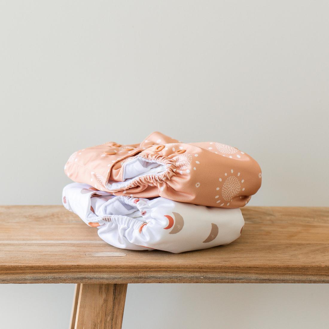 EcoNaps All in Two Pocket Nappy Desert Moon-All in Two Nappy-EcoNaps-The Nappy Market