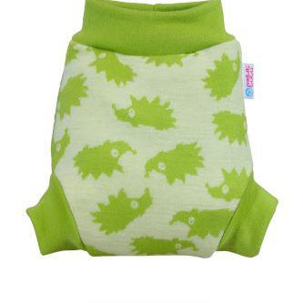 Petit Lulu Wool Nappy Cover Green Hedgies-Wrap-Petit Lulu-Large-The Nappy Market