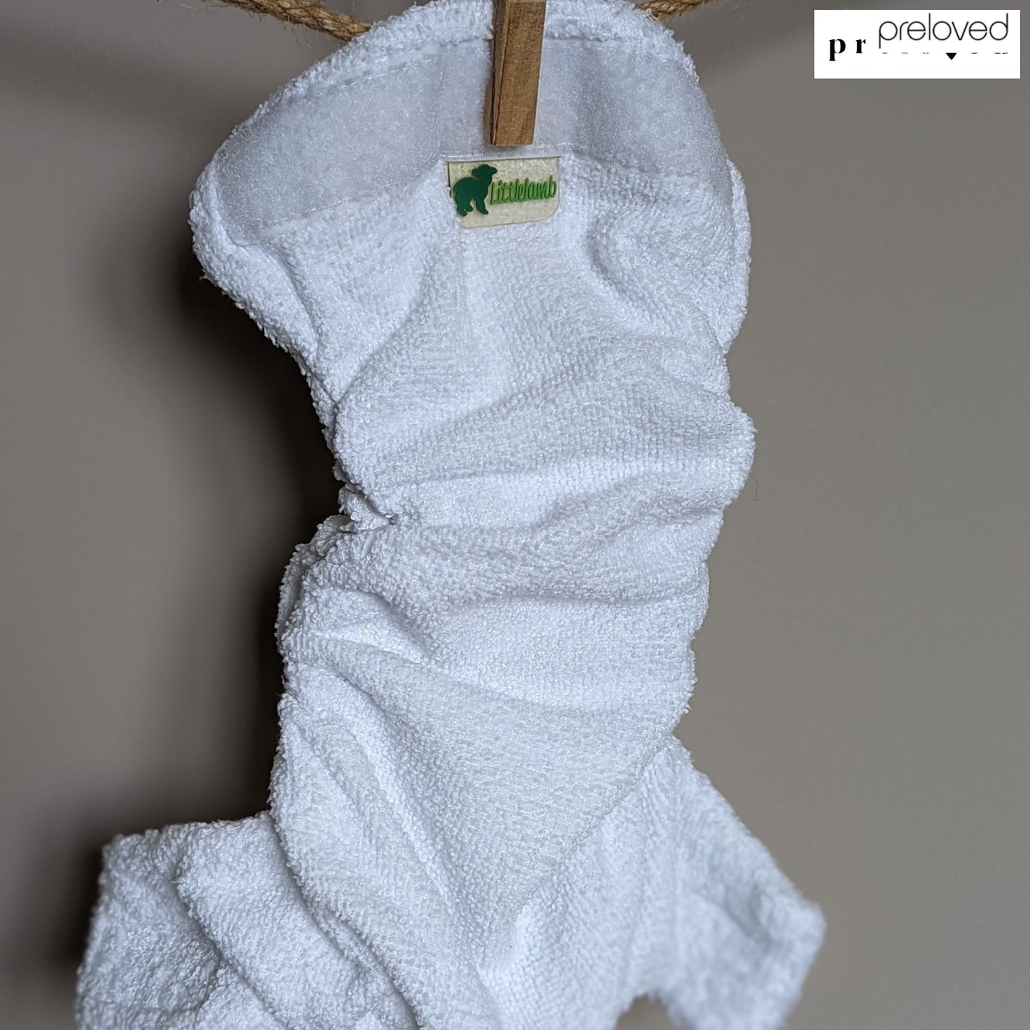 Little Lamb Bamboo Fitted Nappy - Various Sizes-Night Nappy-Little Lamb-Size 1 - Excellent Used Condition-The Nappy Market