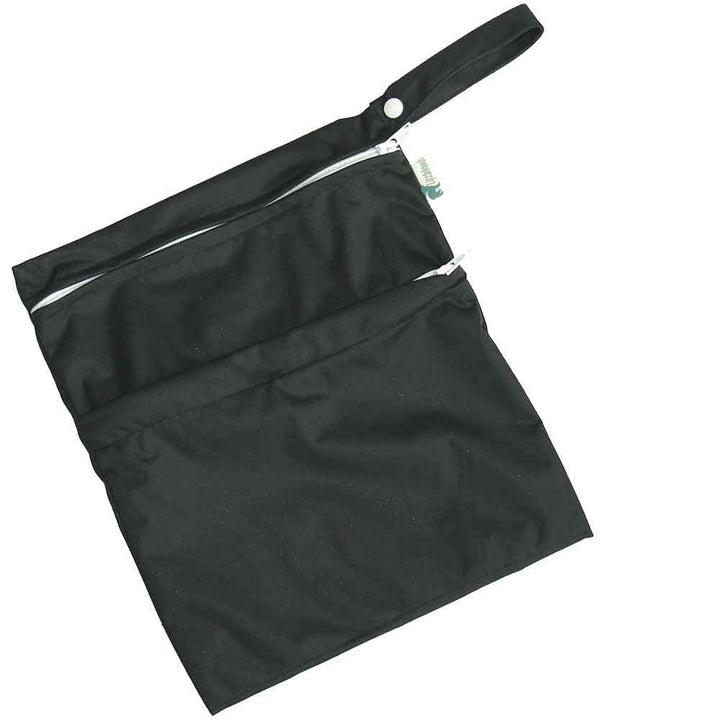 Little Lamb Double Zip Small Wet Bag-Wet Bag-Little Lamb-Black-The Nappy Market