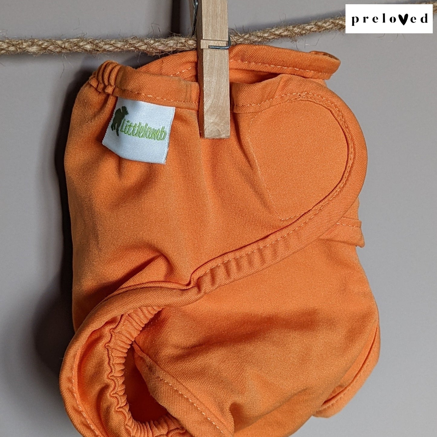 Little Lamb Size 1 Wrap-Wrap-Little Lamb-Orange-The Nappy Market
