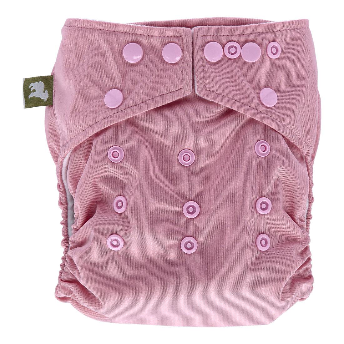 Little Lamb ONE SIZE Pocket Nappy-Pocket Nappy-Little Lamb-Blush Pink-The Nappy Market