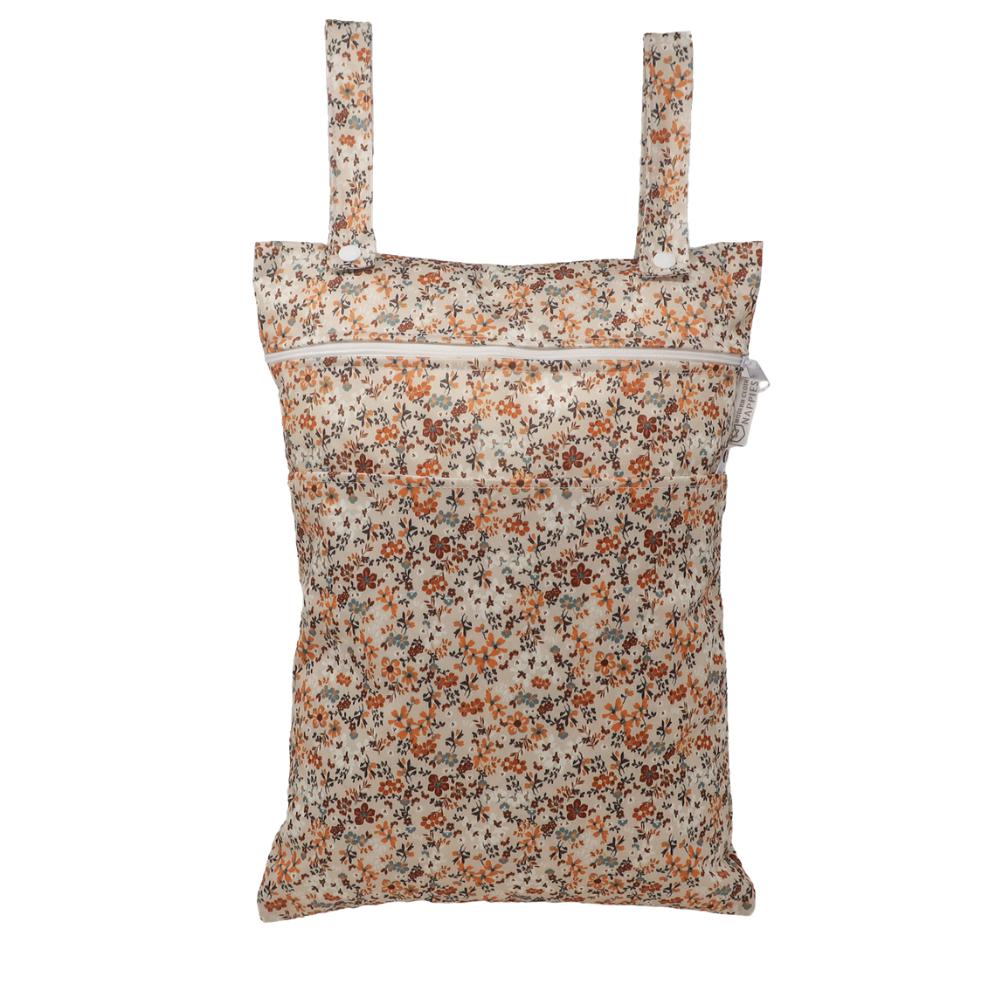 Modern Cloth Nappy Out and About Double Pocket Wet Bag Gingerly-Wet Bag-Modern Cloth Nappy-The Nappy Market