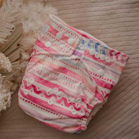 My Little Gumnut Pocket Nappy Aztec Pink-Pocket Nappy-My Little Gumnut-Aztec Pink-The Nappy Market