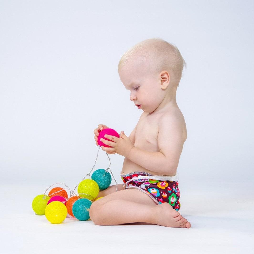 Petit Lulu All in One Nappy Cupcakes-Fitted Nappy-Petit Lulu-The Nappy Market