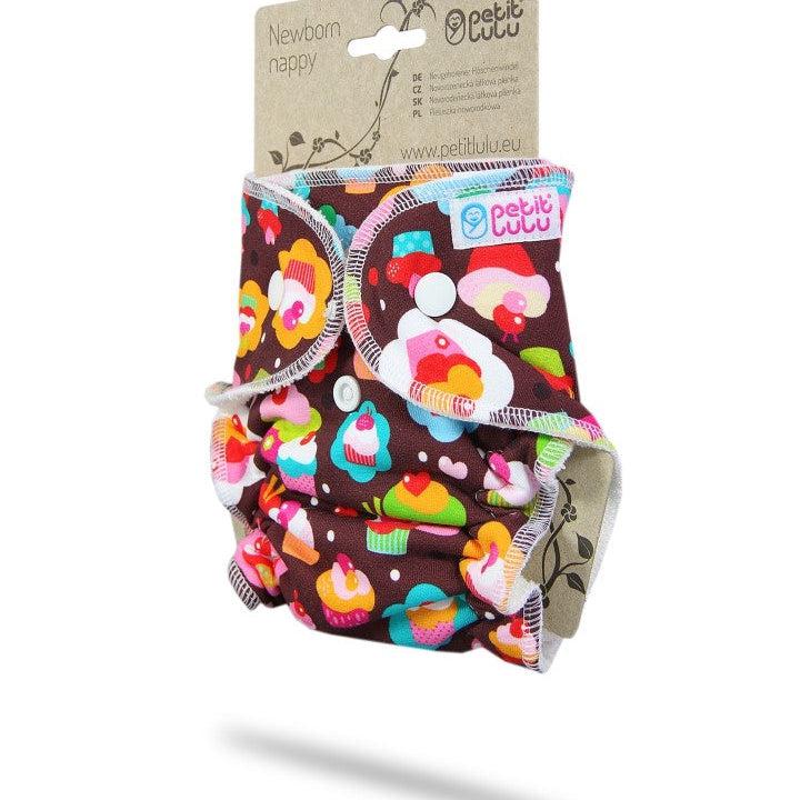 Petit Lulu Newborn Fitted Nappy Cupcakes-Fitted Nappy-Petit Lulu-The Nappy Market