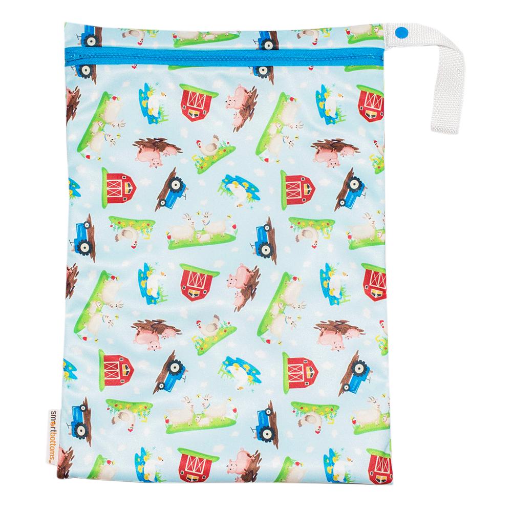 Smart Bottoms On-The-Go Medium Wet Bag-Wet Bag-Smart Bottoms-Barnyard Babies-The Nappy Market