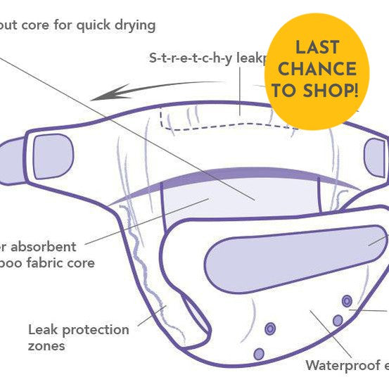 Tots Bots Easyfit All in One Nappy-All in One Nappy-Tots Bots-Bearbum-The Nappy Market