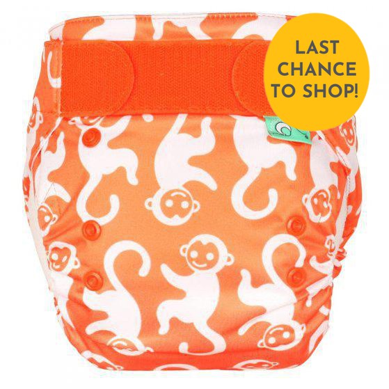 Tots Bots Easyfit All in One Nappy-All in One Nappy-Tots Bots-Chimpantzee-The Nappy Market