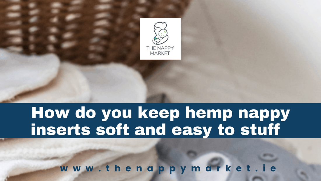 How do you keep hemp cloth nappy inserts soft and pliable?