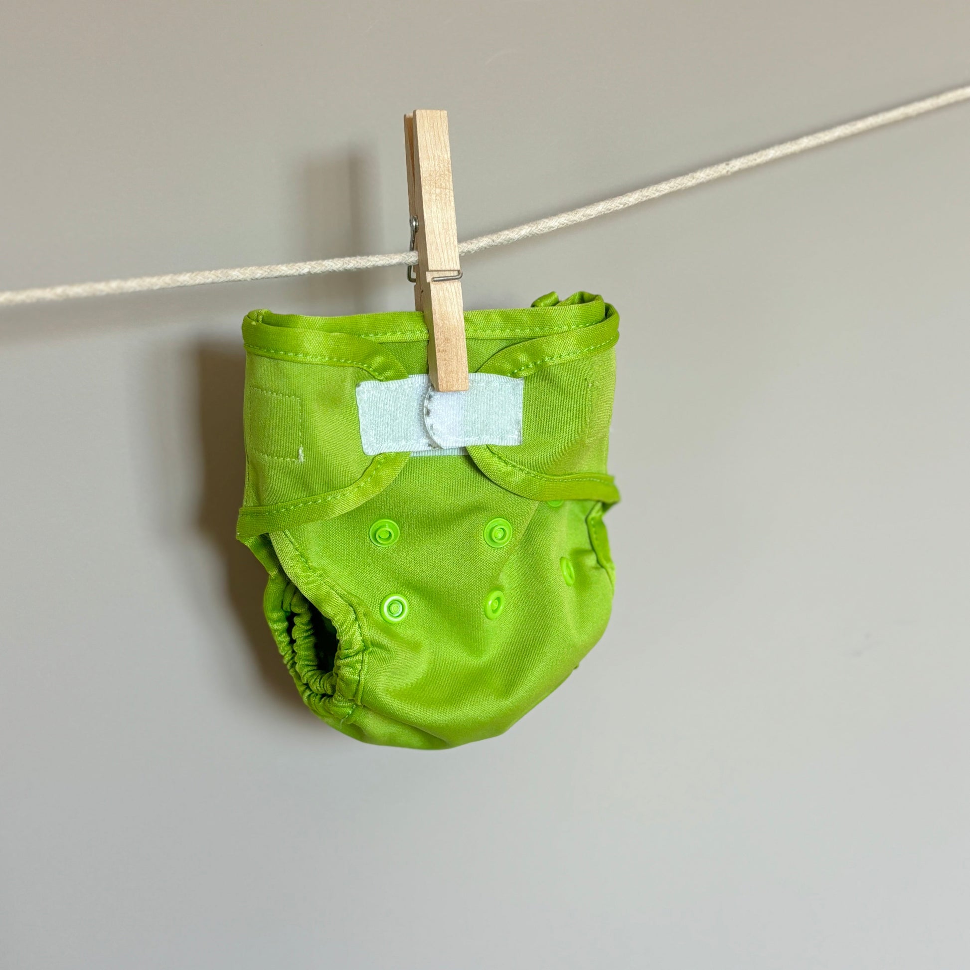 Sweet Pea Newborn Nappy Cover-Wrap-Sweet Pea-Green-The Nappy Market