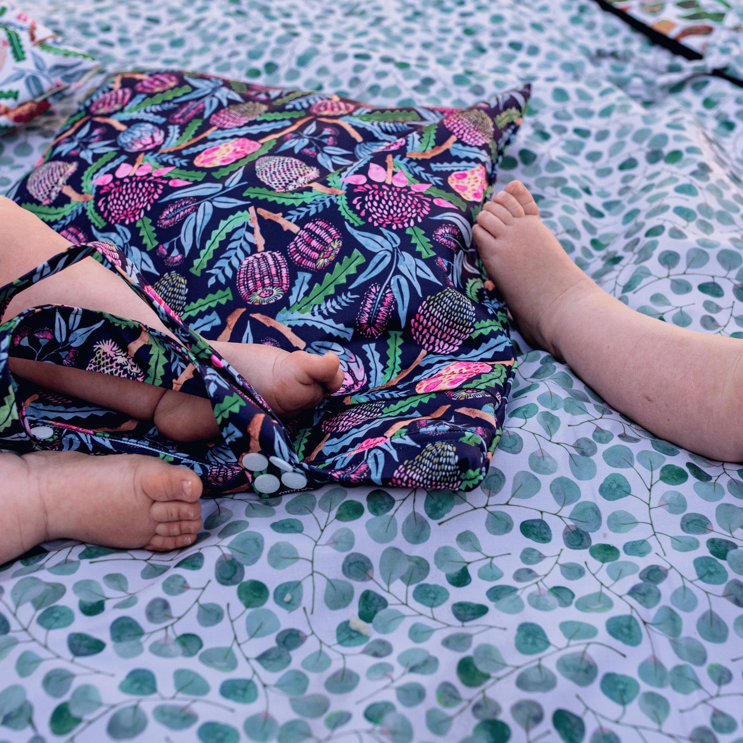 Earthside Eco Bums Giant Family Waterproof Mat PREORDER Open-Play Mat-Earthside Eco Bums-Bee Mine-The Nappy Market