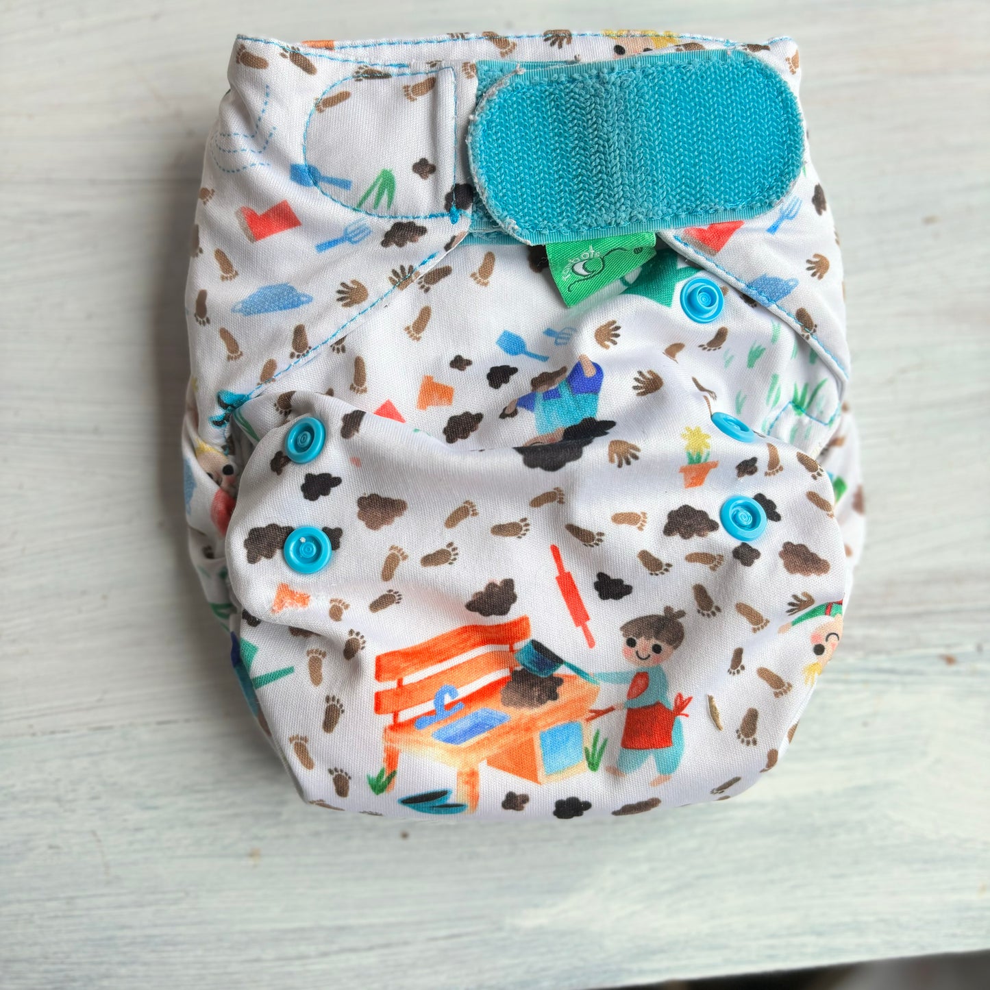 Tots Bots Easyfit All in One Nappy-All In One Nappy-Tots Bots-Mucky Pup-The Nappy Market