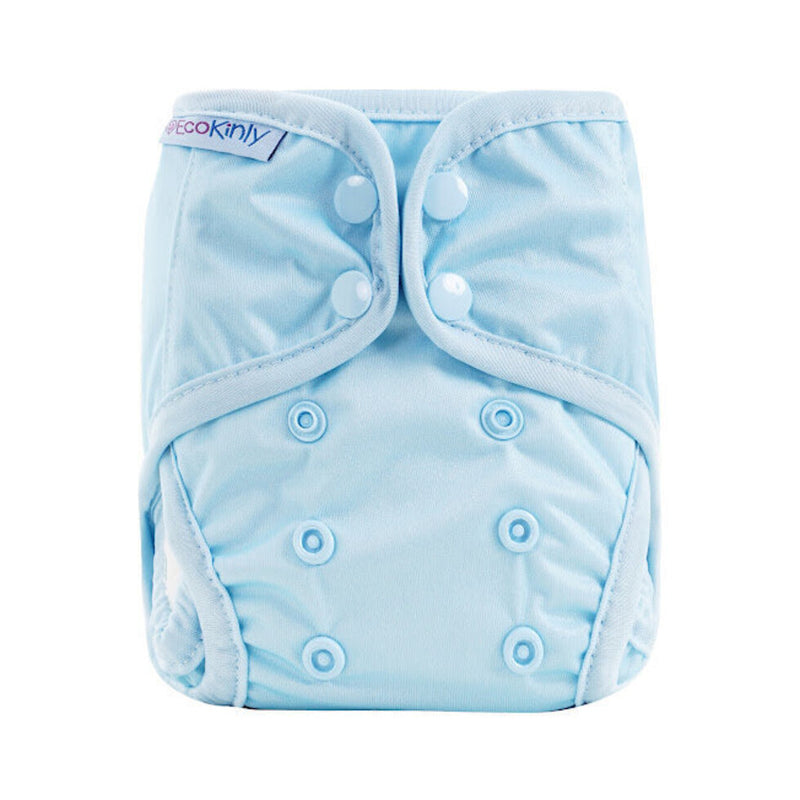 EcoKinly Newborn Reusable Nappy-All in Two Nappy-Ecokinly-Duck Egg-The Nappy Market