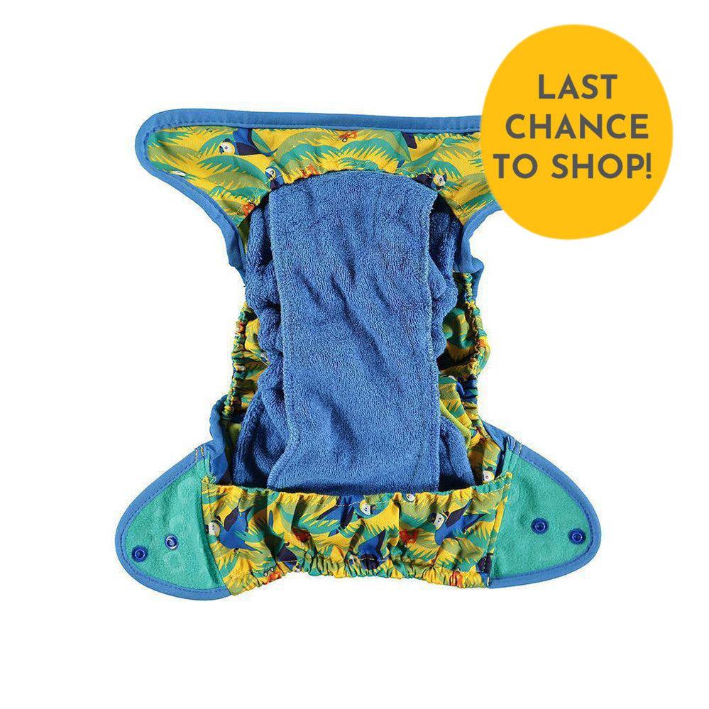 Close Parent All in Two Reusable Nappy - Parrot LAST STOCK REMAINING-All in Two Nappy-Close-The Nappy Market