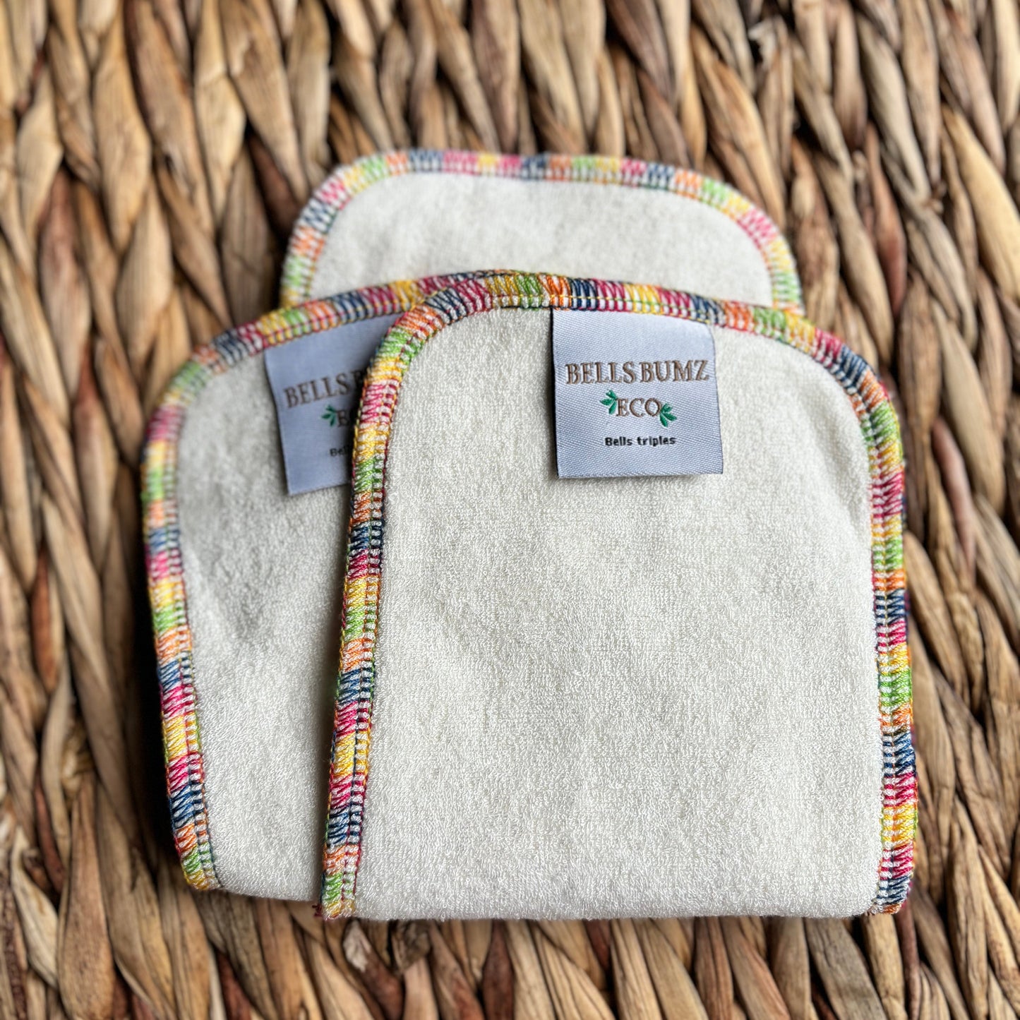 Bells Bumz Triples Insert (2 layers bamboo 1 layer hemp)-Inserts-Bells Bumz-The Nappy Market