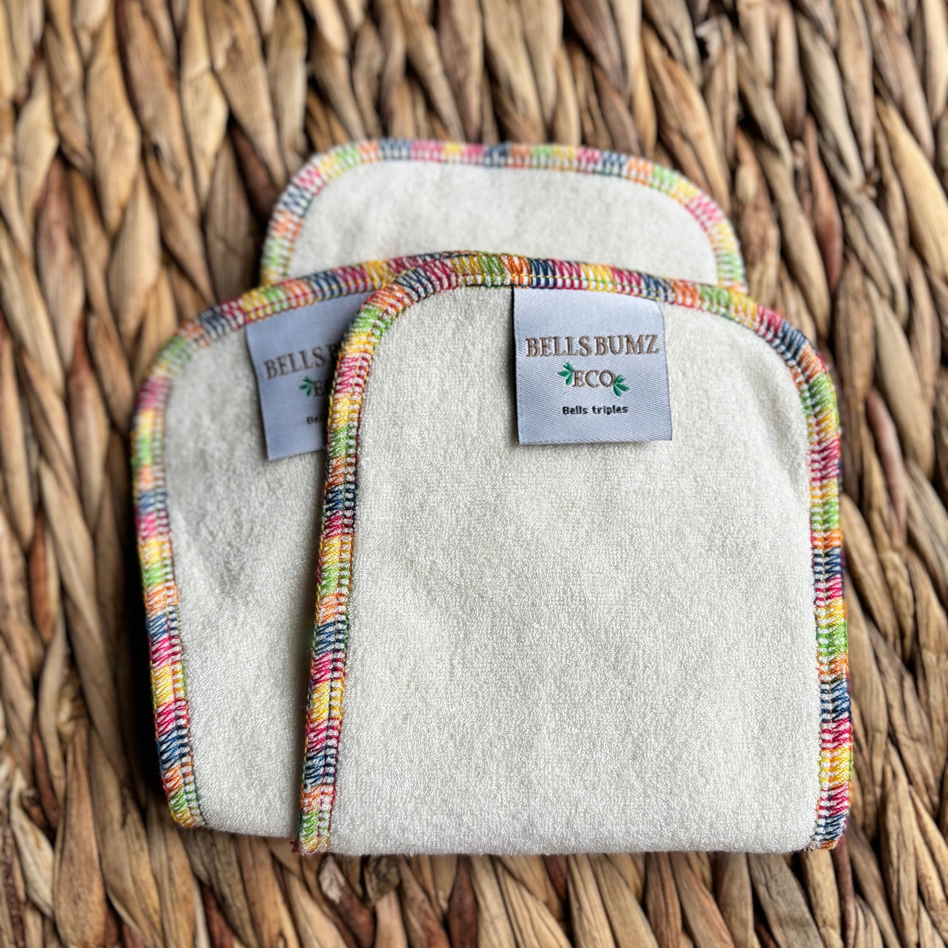 Bells Bumz Triples Insert (2 layers bamboo 1 layer hemp)-Inserts-Bells Bumz-The Nappy Market