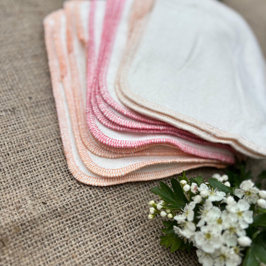 The Nappy Market Tender Touch double sided Cloth Wipes - 12 pack