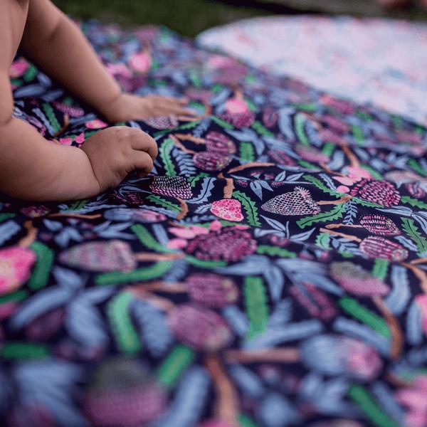 Earthside Eco Bums Giant Family Waterproof Mat PREORDER Open-Play Mat-Earthside Eco Bums-Bee Mine-The Nappy Market