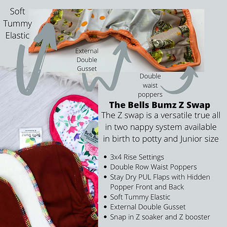 Bells Bumz Z Wrap Junior 25 - 70 lbs-Wrap-Bells Bumz-Mini Camper-The Nappy Market