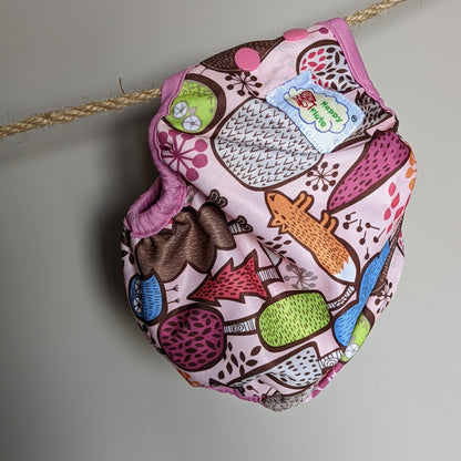 Happy Flute Newborn Nappy Wrap-Wrap-Happy Flute-Pink-The Nappy Market