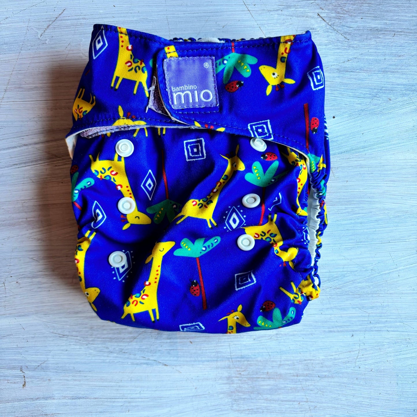 Bambino Mio Solo All in One Nappy-All In One Nappy-Bambio Mio-Blue Zebra-The Nappy Market