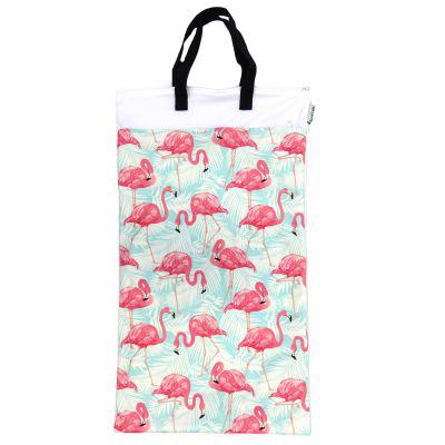 Avo + Cado - Extra Large Wet Bag - Double Zips-Wet Bag-Avo + Cado-Flamingo-The Nappy Market
