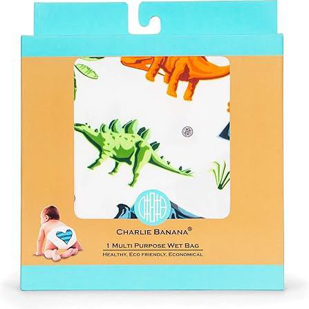 Charlie Banana Waterproof Tote Wet Bag-Wet Bag-Charlie Banana-Dinosaurs-The Nappy Market